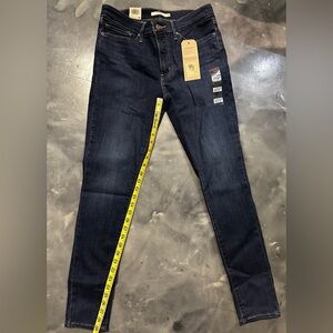 NWT Levi’s Women’s 711 Skinny Jeans Dark Wash Mid Rise Size 10 30W 30L‎